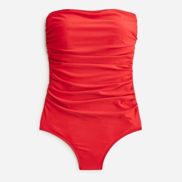 J Crew One Piece Swimsuit 24 Red - Picture 2 of 6